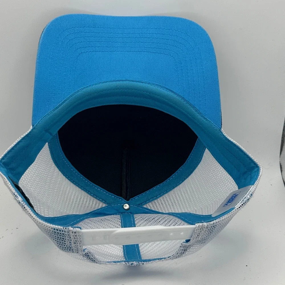 Bud‎ Light Hat Trucker Snapback Blue White Mesh Cap YS Headwear Beer Logo Promo